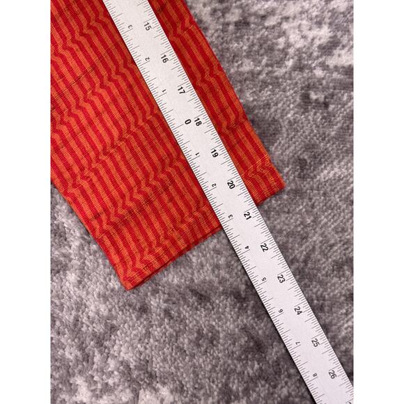 J Peterman Dress Small Womens Raw Silk Rug Woven Pink Orange Caftan Kaftan - Picture 5 of 8